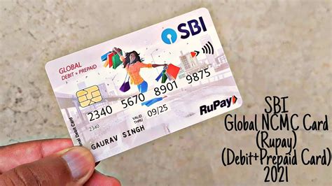 global debit prepaid card SBI